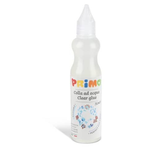 Colla ad acqua Primo trasparente - conf. 24 pz - in flacone da 75 ml 301CA80