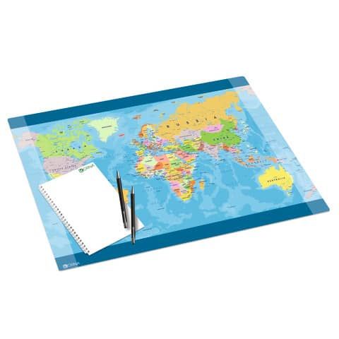 Sottomano formato Arda Orma Geo Mondo 53,5x40,5 cm 0302TRAGEO1