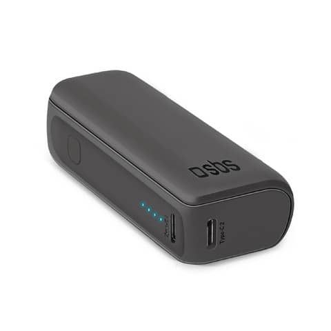Powerbank SBS 5.000 mAh - 2x Type-C + USB - 10 W - nero TTBB5000MINIK