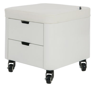 BLUE FARM | Weelko. Cosy. Pedicure stool with 2 drawers and wheels