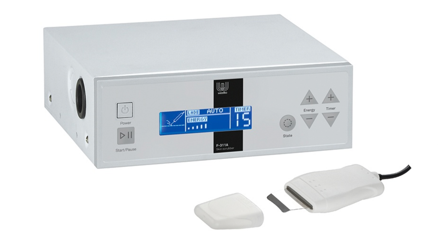 BLUE FARM | Weelko. Equipment. Skin scrubber instrument for facial exfoliation