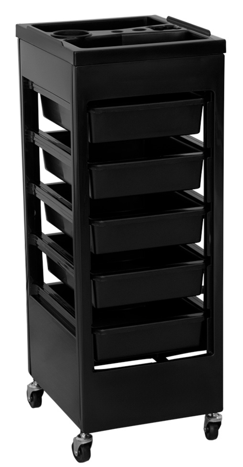 BLUE FARM | Hoar. Hairdressing trolley with 5 drawers