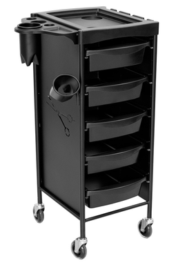 BLUE FARM | Keep. Polypropylene hairdressing trolley with 6 drawers and upper tray