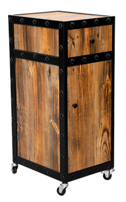BLUE FARM | Gath. Wooden and metal barber trolley