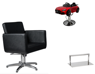 Hairdressing chairs for cutting and accessories