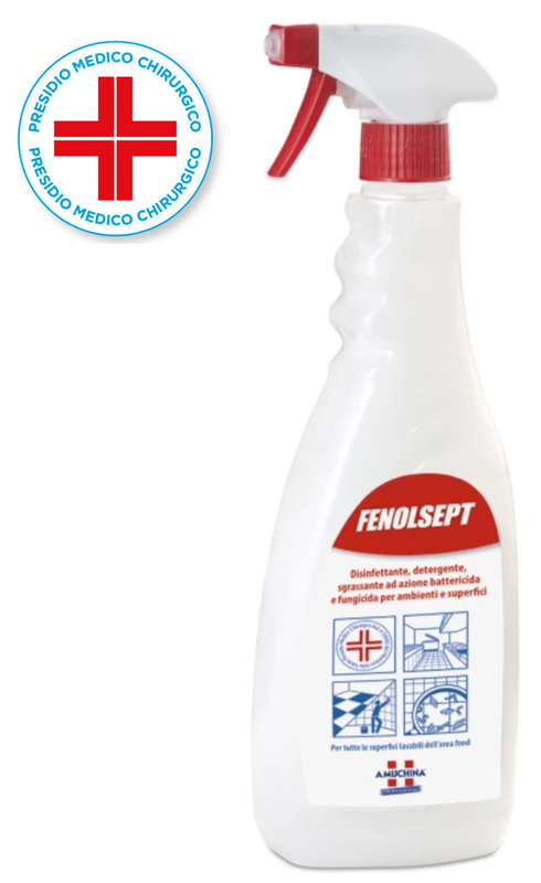 BLUE FARM | Amuchina. Fenolsept. Disinfettante sgrassatore spray - 750 ml