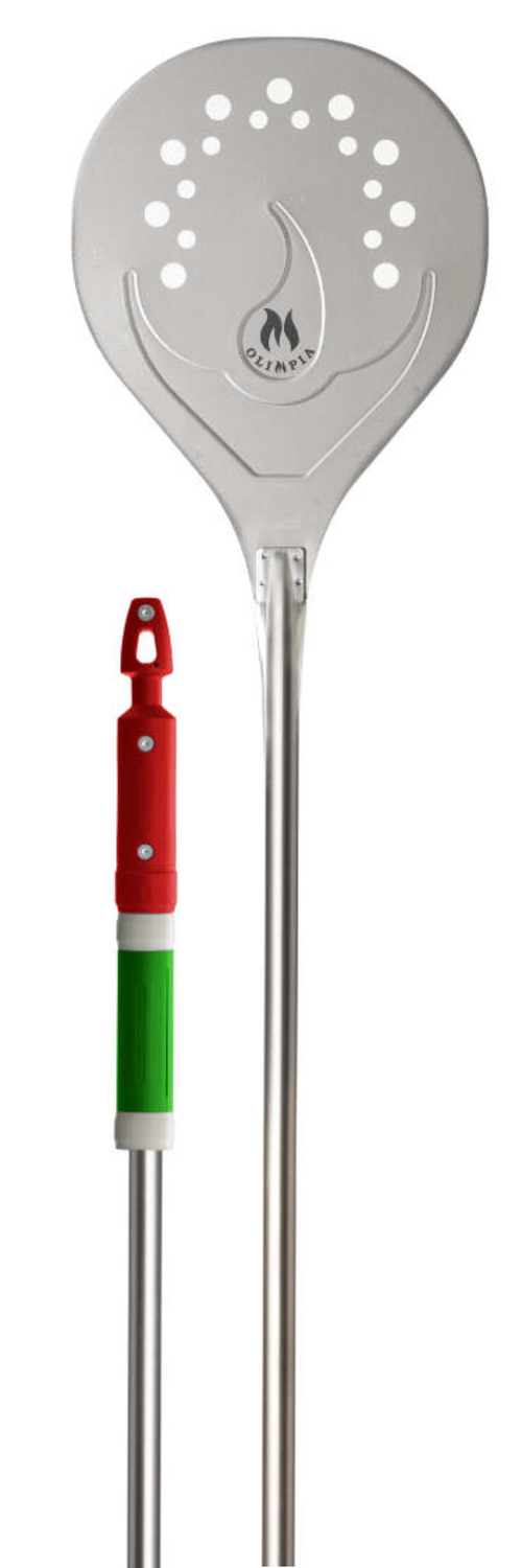 BLUE FARM | Lilly. Olimpia. Welded pizza peel for cooking. 3 diameters; 2 lengths; 2 materials: stainless steel or titanium