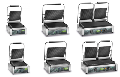 BLUE FARM | FAMA. Grill plate with cast iron cooking surface. 3 models