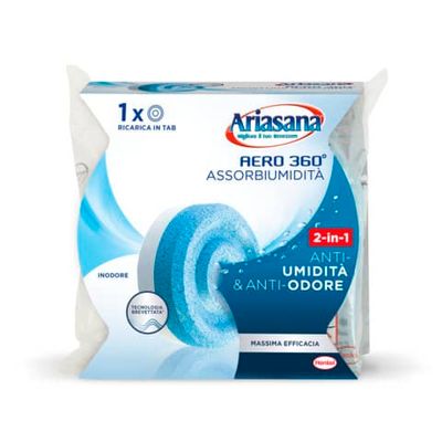 Profumatori e mangiaumidit Ariasana Aero 360 ricarica tab inodore 450 g. bianco - 1680991