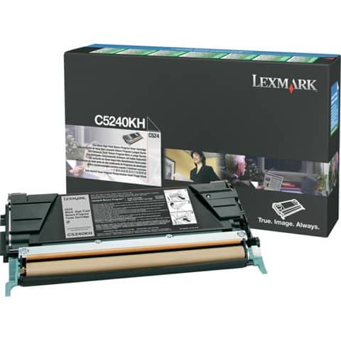 Toner alta capacit return program Lexmark nero C5240KH