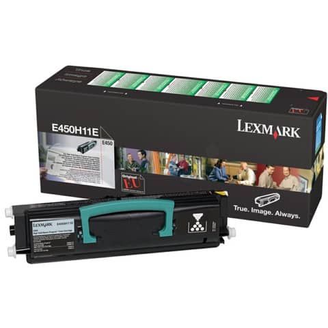 Toner alta capacit return program Lexmark nero E450H11E