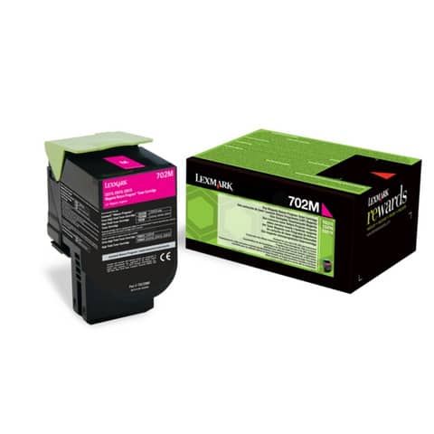 Toner return program 702M Lexmark magenta 70C20M0