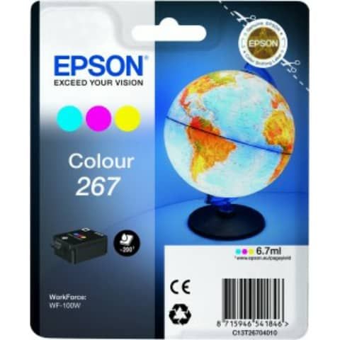 Cartuccia inkjet blister RS 267 Epson 3 colori C13T26704010