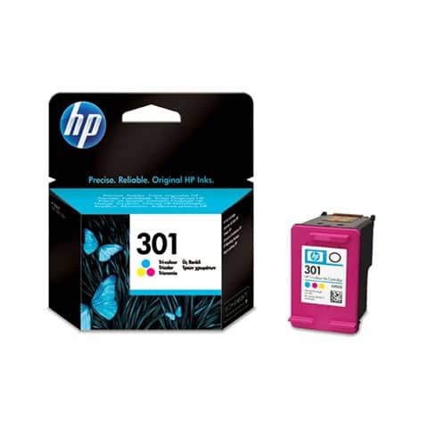 Cartuccia inkjet blister 301 HP ciano+magenta+giallo CH562EE