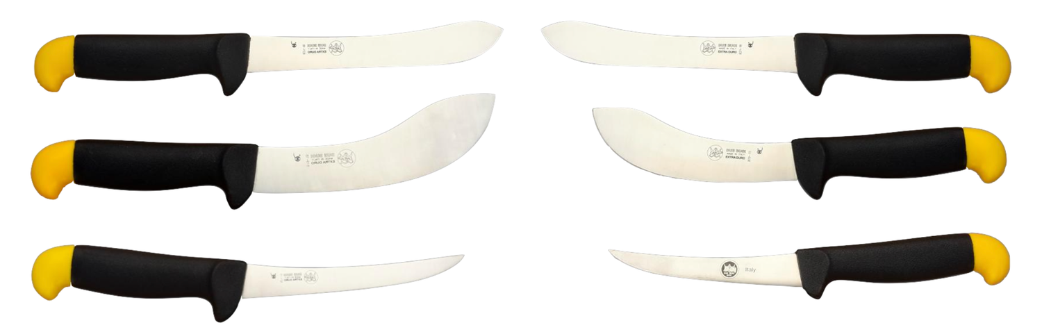 BLUE FARM | Due Buoi knives. Set with 3 pork-butcher professional knives