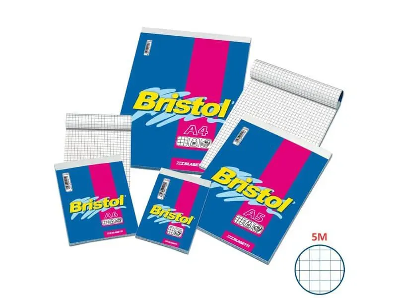 BLUE FARM | Blasetti Bristol. Notepad with staple and available in 4 variants. Pack of 10 pieces