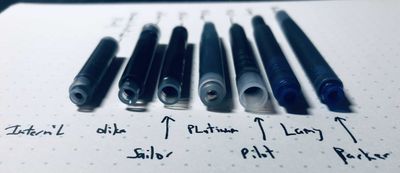 03.09.03 - Fountain pen cartridges