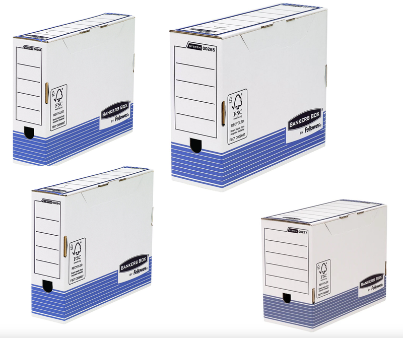 BLUE FARM | Fellowes. Archive boxes A 4 BANKERS BOX Box System. Available in 4 sizes