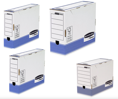 BLUE FARM | Fellowes. Archive boxes A 4 BANKERS BOX Box System. Available in 4 sizes