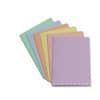 BLUE FARM | Pigna. Monochrome notebook 80 gr - 20+1 sheets pastel colors, C lines. Pack of 10 pieces