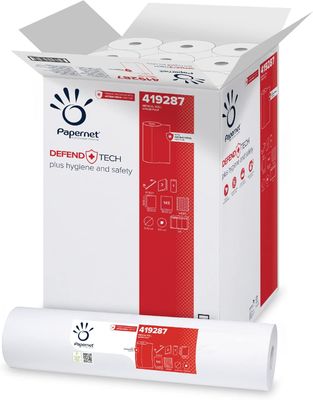 BLUE FARM | Papernet. Defend Tech 2-ply medical sheet - 50 m h 60 cm. 9 pieces