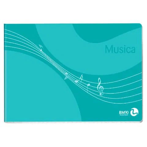 BLUE FARM | BeMore. BM 17x24 Stave Music Album - 32 Sheets. 100230. Pack of 10 pieces