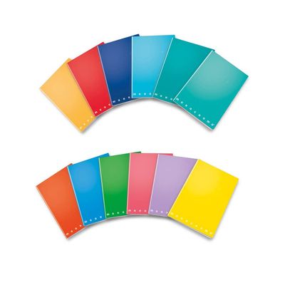 BLUE FARM | Pigna. Maxi notebook 80 g A4 stapled. 40+2 sheets with 2 columns for double entry. Pack of 10 pieces