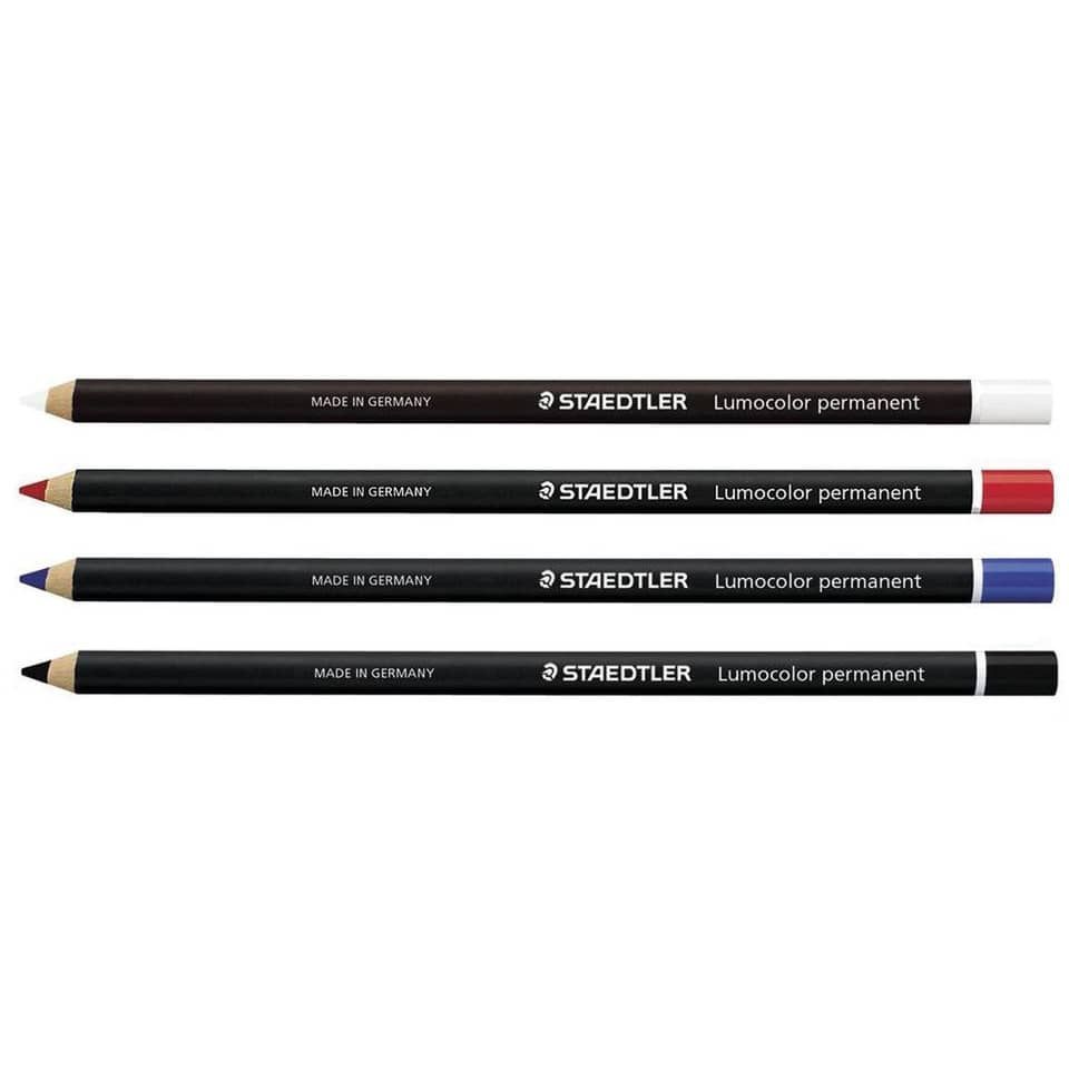 BLUE FARM | Staedtler. Lumocolor Permanent Glasochrom 108 20 Glass Pencil. Pack of 12 pieces