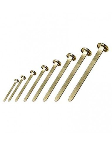 BLUE FARM | Leone dell'Era. Brass domed head sample fasteners. Box of 100 pcs.
