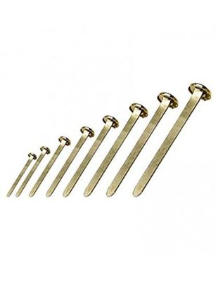 BLUE FARM | Leone dell&#39;Era. Brass domed head sample fasteners. Box of 100 pcs.