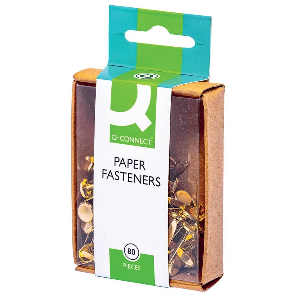 BLUE FARM | Q-Connect. Brass paper clips no. 3 17 mm. 10 boxes of 80 pieces each
