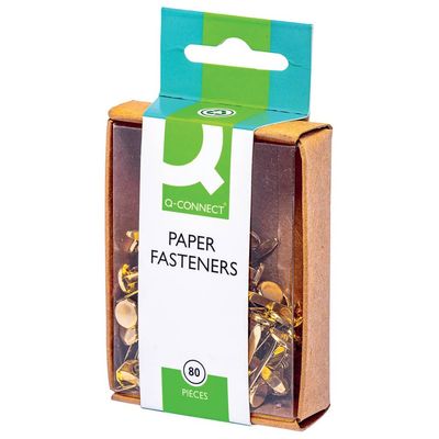BLUE FARM | Q-Connect. Brass paper clips no. 3 17 mm. 10 boxes of 80 pieces each