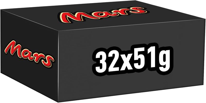 BLUE FARM | Mars. Chocolate and caramel bar 51 gr. Boxes of 32 packs