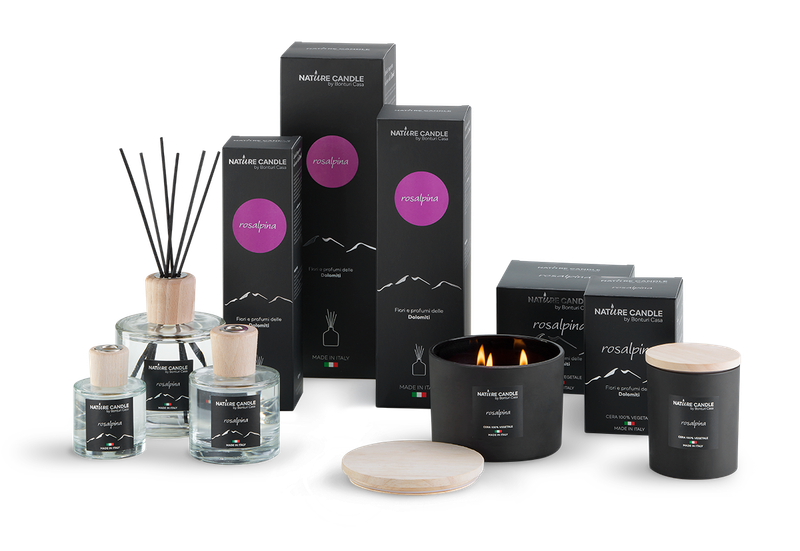 KALINDRA | Bonturi. Dolomites line candles: Rosalpina