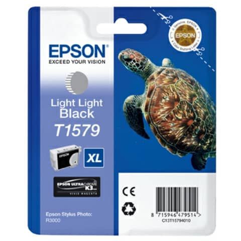 Cartuccia inkjet alta capacit ink pigmentato blister RS T1579 Epson nero chiaro chiaro - C13T15794010