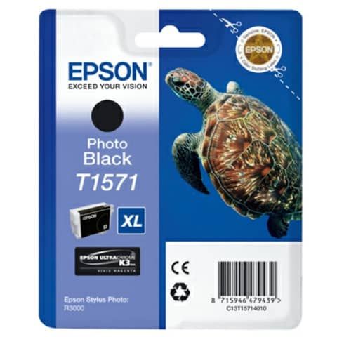 Cartuccia inkjet alta capacit ink pigmentato blister RS T1571 Epson nero fotografico - C13T15714010