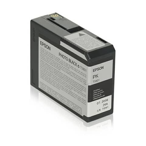 Cartuccia inkjet ink pigmentato T5801 Epson nero fotografico C13T580100