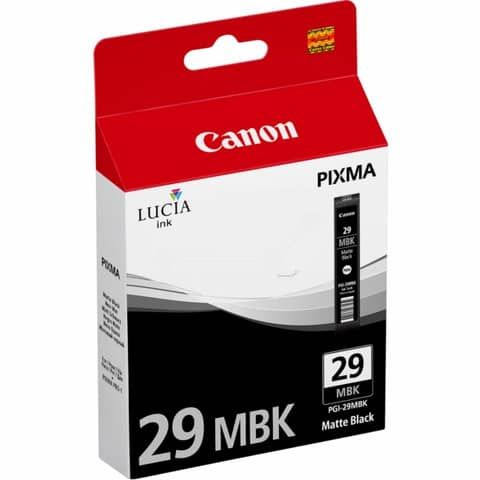 Serbatoio inchiostro ink pigmentato PGI-29 MBK Canon nero opaco 4868B001