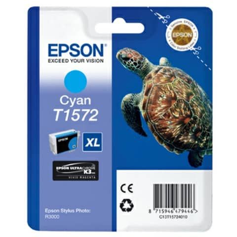 Cartuccia inkjet alta capacit ink pigmentato blister RS T1572 Epson ciano C13T15724010