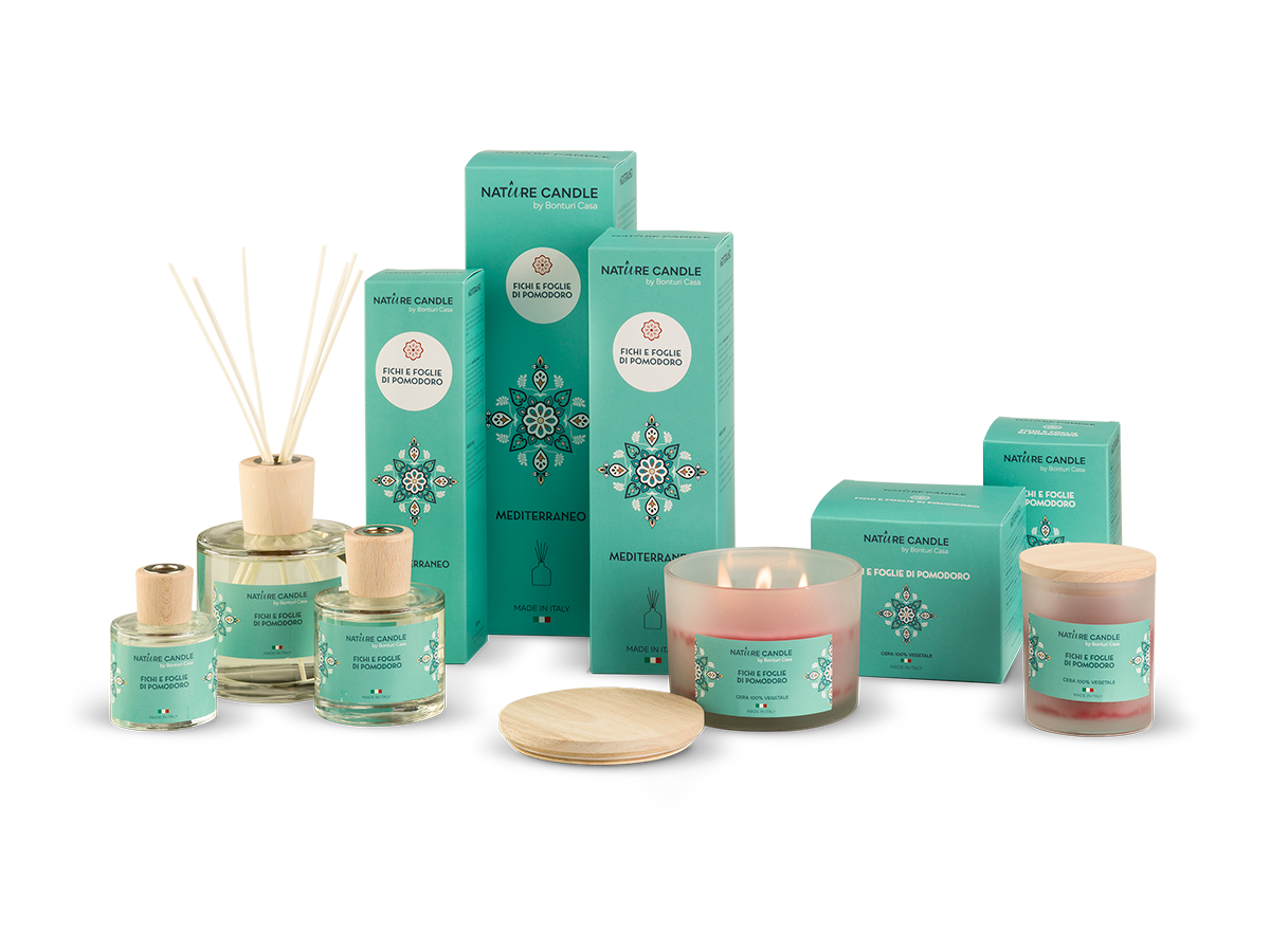KALINDRA | Bonturi. Room fragrances Mediterraneo line: figs and dried tomato leaves