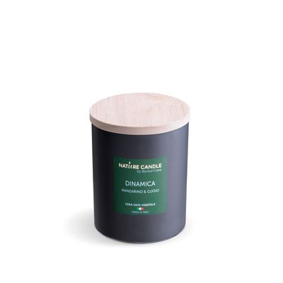 KALINDRA | Bonturi. E2Senza line candles dynamic: mandarin and leather