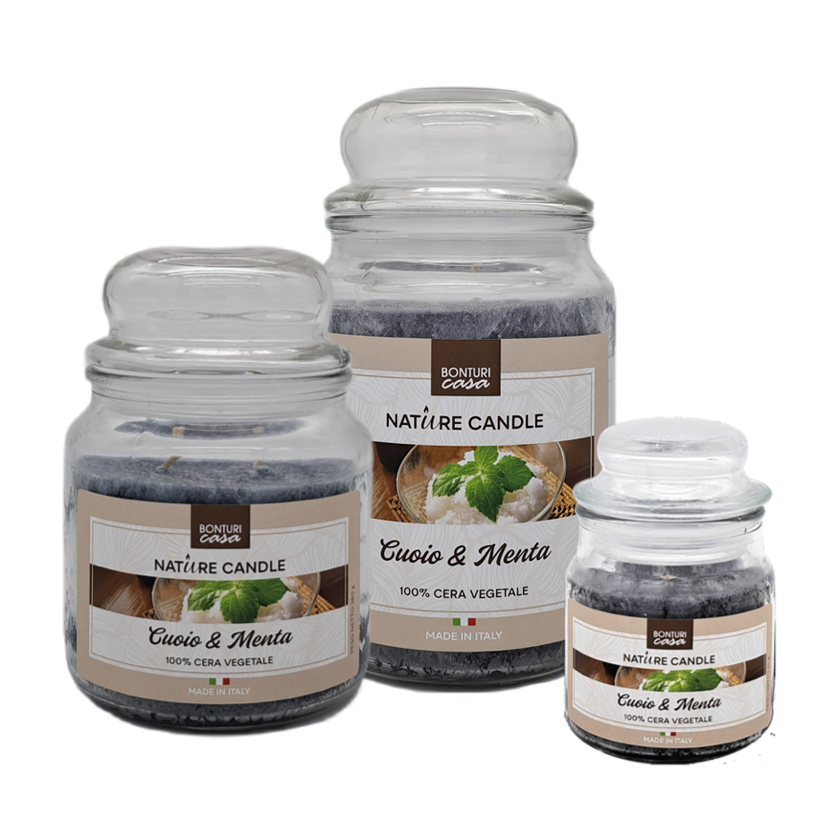 KALINDRA | Bonturi. Romantic Line: Jar Candles. Leather and mint