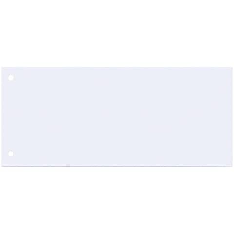 Separatore per archivio con due fori Q-Connect 24x10,5 cm 190 g/m bianco conf. da 100 - KF00515