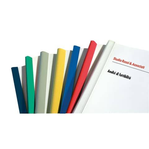 Dorsi plastici Leonardi per rilegatura senza macchine 29,7cm diam.3mm rosso conf.50 - D103RO