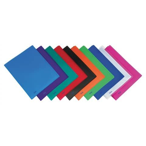 Portalistino a fogli fissi FAVORIT Sviluppo buccia d&#39;arancia 22x30 cm 80 buste rosso - 100460309