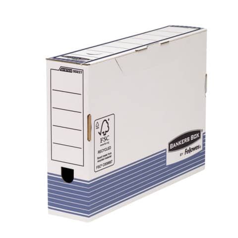 Scatole archivio FELLOWES Bankers Box System 8,5x36,6x25,8 cm blu/bianco legal 0023701