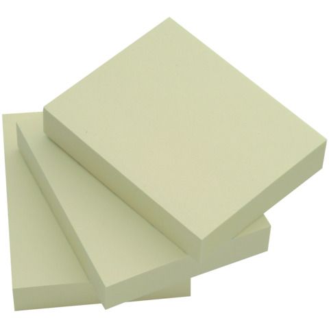 Foglietti riposizionabili Q-Connect 63 g/m giallo 38x51 mm 12 blocchetti da 100 ff - KF10500
