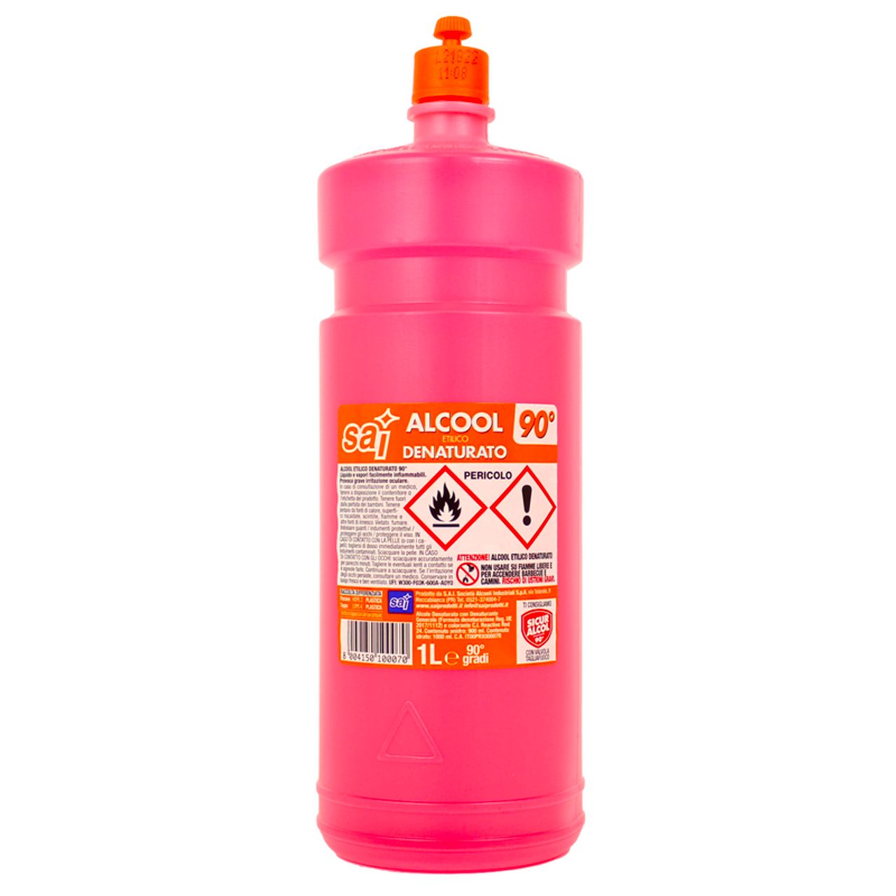 KALINDRA | Sai. Alcool éthylique dénaturé à 90 degrés en bouteille de 1000 cc