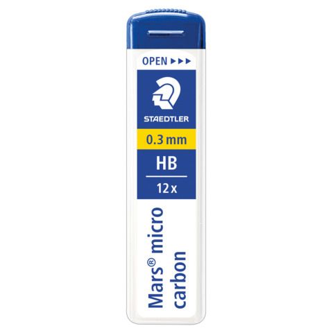 Astuccio 12 mine sottili HB Staedtler Mars Micro Carbon 250 0,3 mm - 250 03-HB