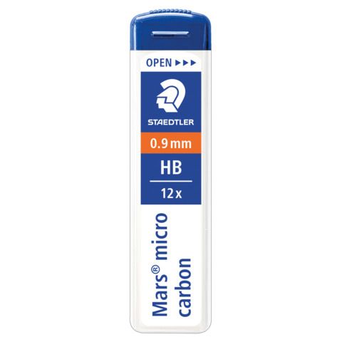 Astuccio 12 mine sottili HB Staedtler Mars Micro Carbon 250 0,9 mm - 250 09-HB